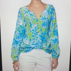 Lilly Pulitzer - Elsa Top - Limeade Biggest Fan